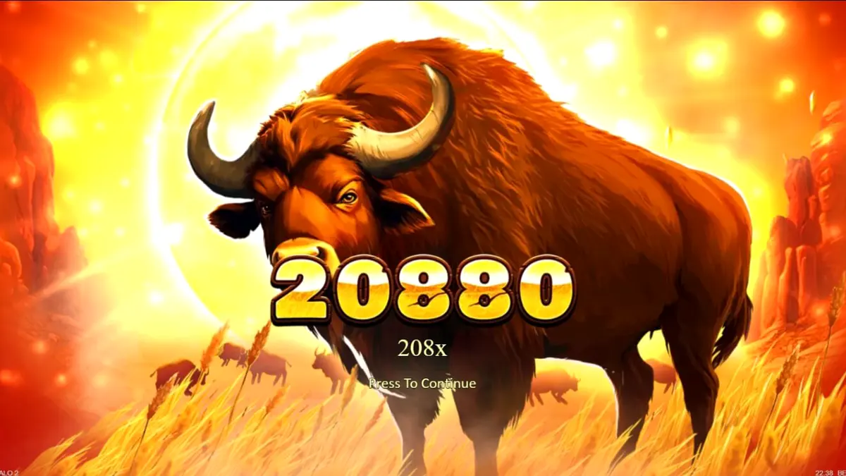 Pemandangan megah dataran Amerika Utara dengan simbol kerbau dalam permainan slot Big Wild Buffalo 2